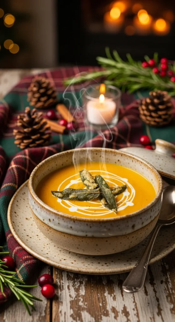 Pumpkin Soup with Sage