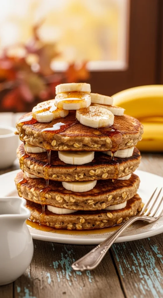 Pumpkin Spice Oat Pancakes