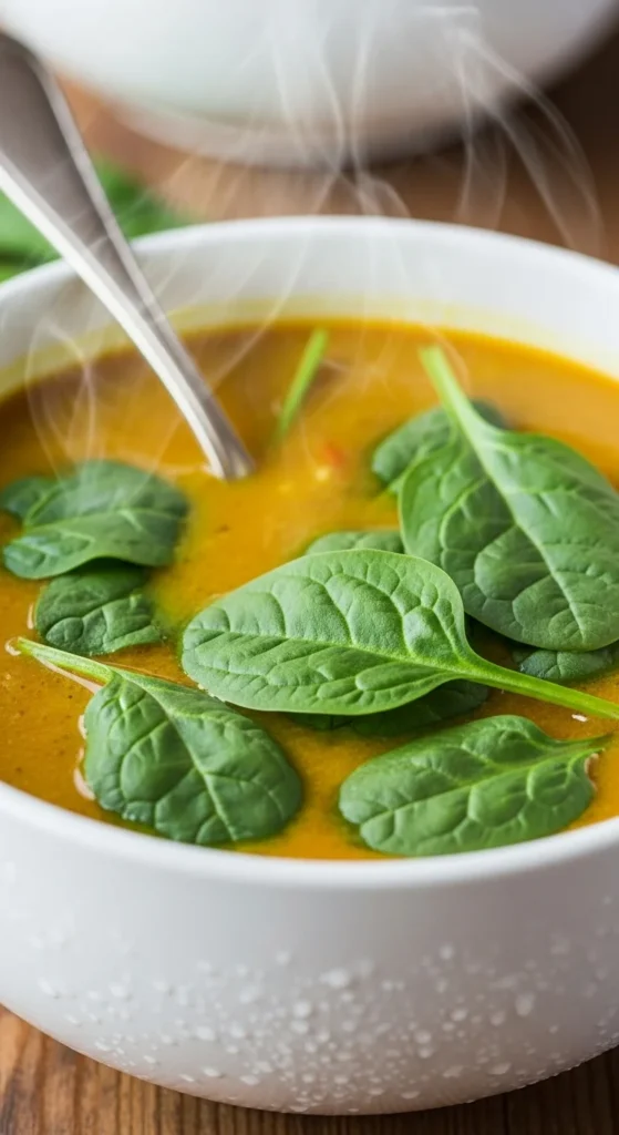 Pumpkin Spinach Soup