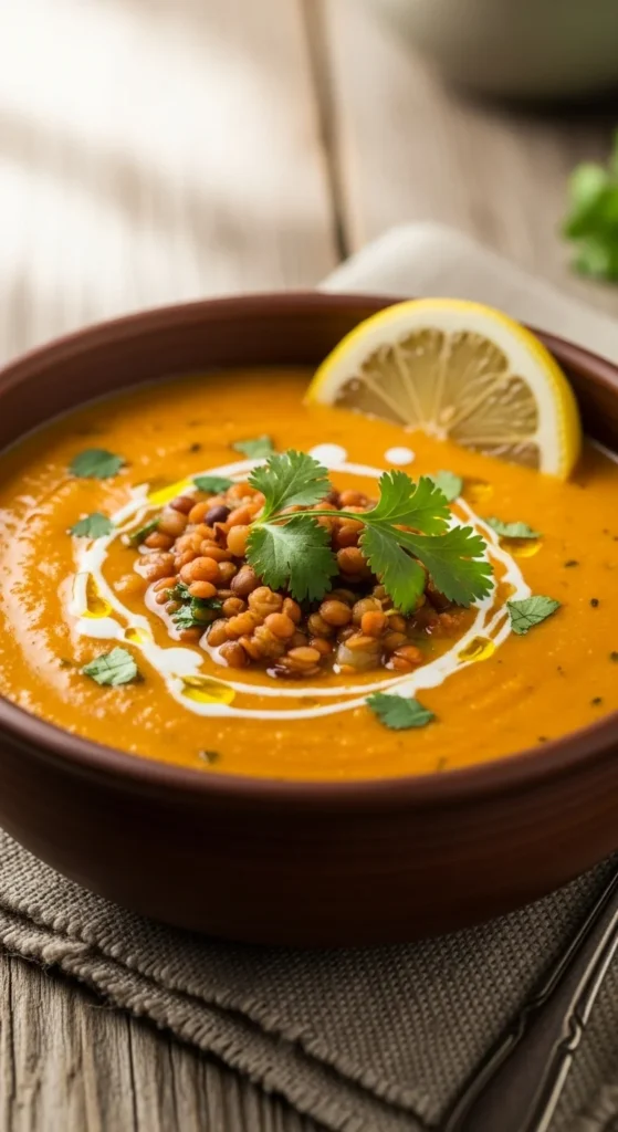 Pumpkin and Red Lentil Soup