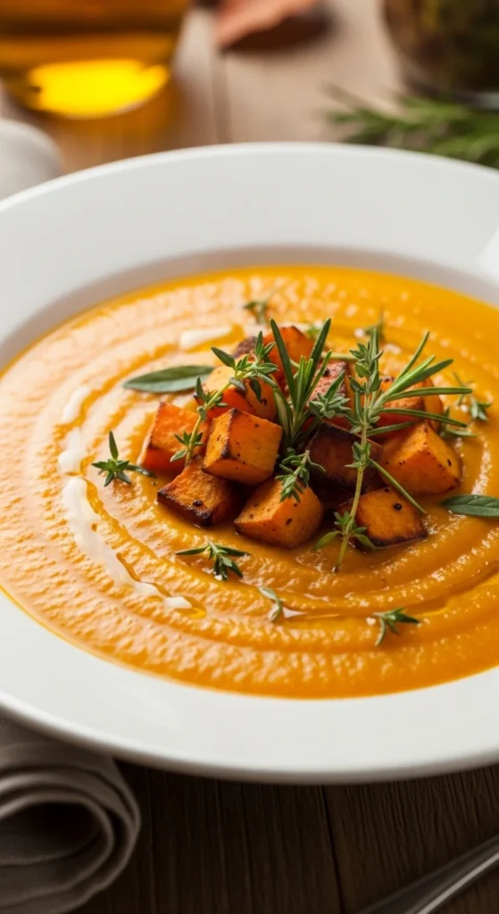 Pumpkin and Sweet Potato Soup
