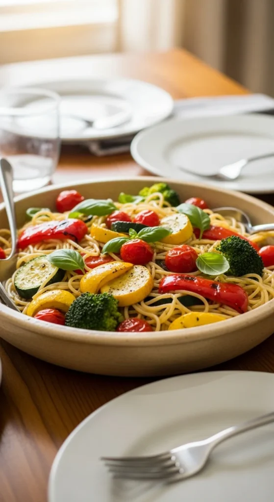 Roasted Veggie Spaghetti