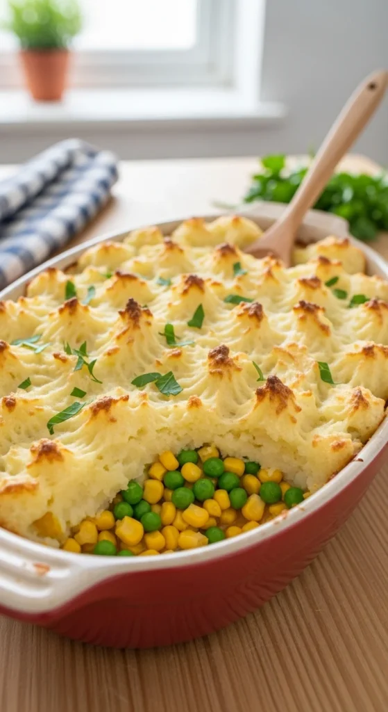 Shepherd’s Pie with Peas and Corn