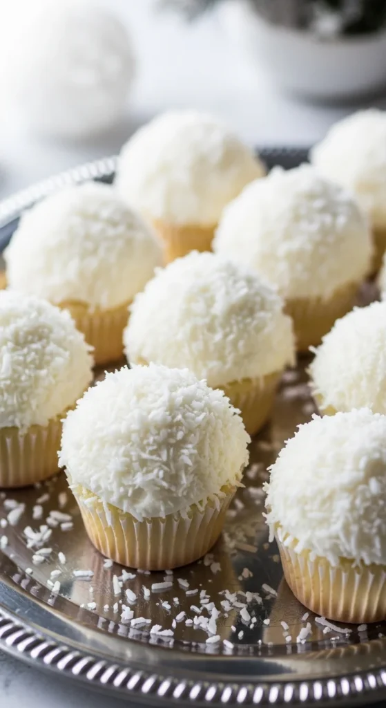 Snowball Cupcakes