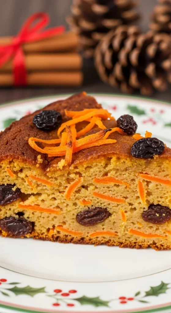 Spiced Carrot Christmas Pudding