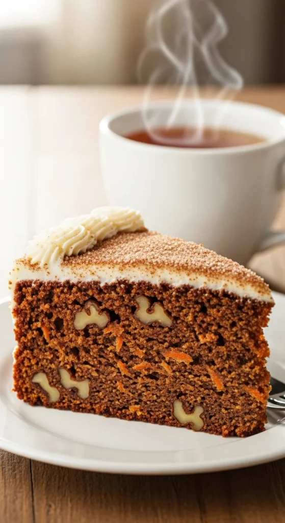 Spiced Carrot Walnut Cake