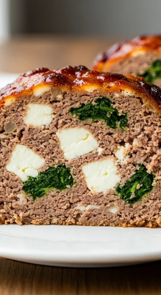 Spinach and Feta Meatloaf