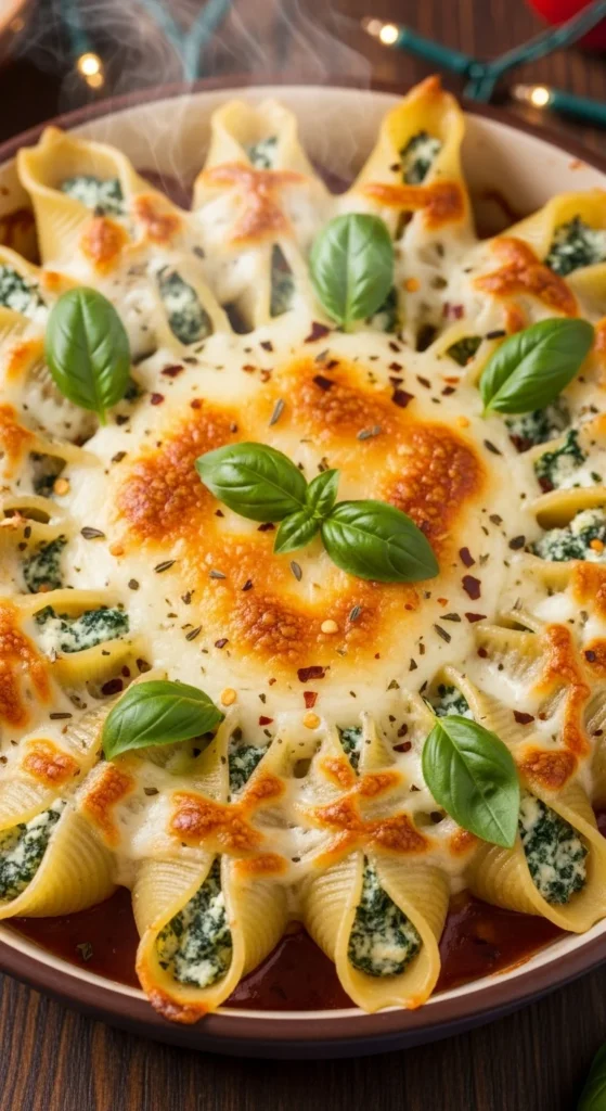 Spinach and Ricotta Stuffed Shells