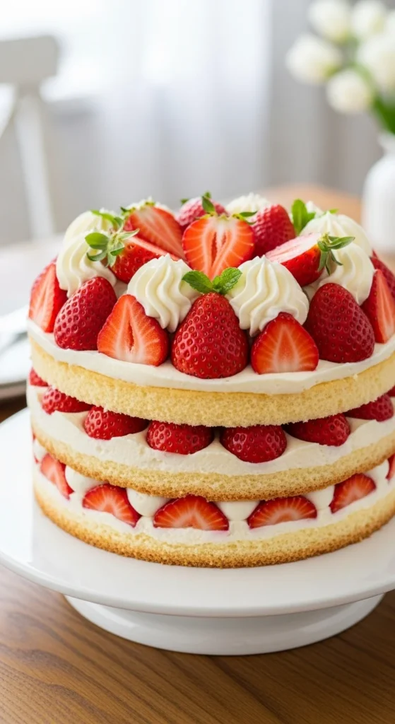 Strawberry Shortcake Cheesecake