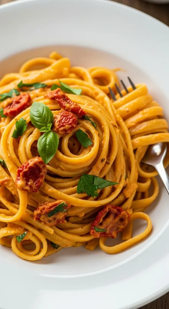 Sun-Dried Tomato Fettuccine