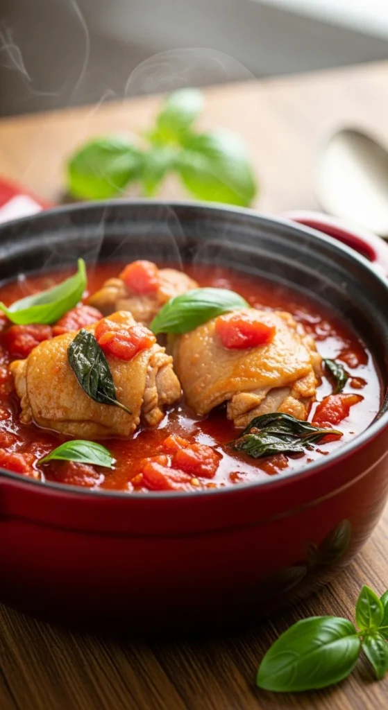 Tomato Basil Chicken Stew