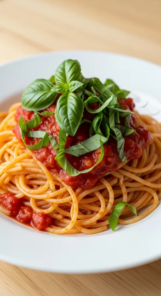 Tomato Basil Spaghetti