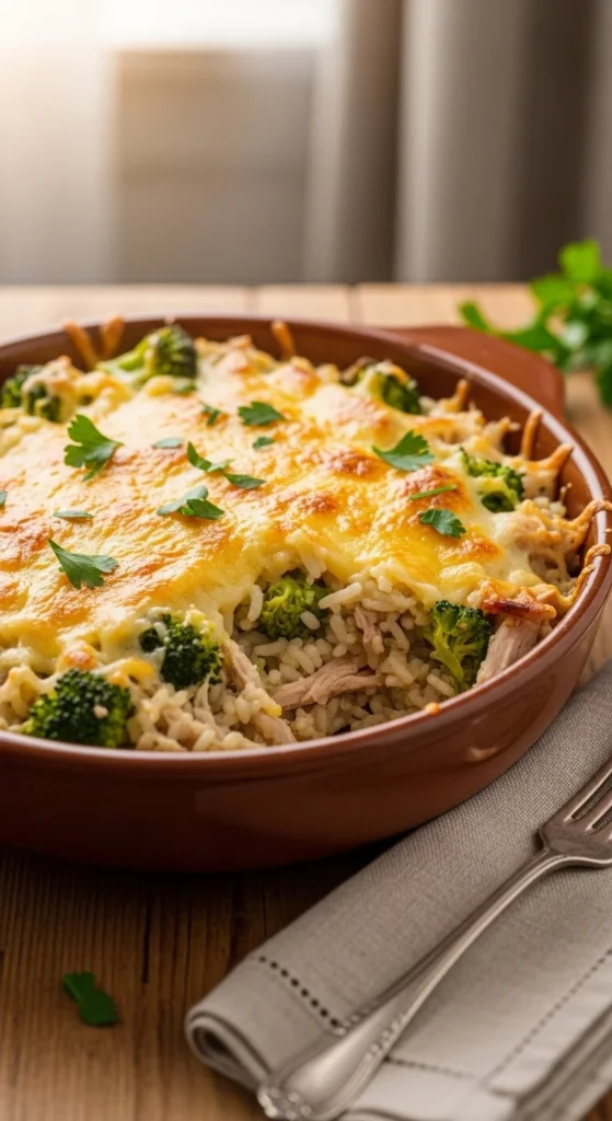 Turkey and Broccoli Rice Casserole