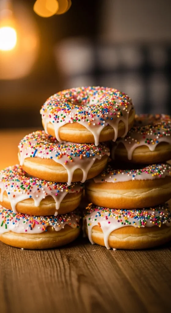  Vanilla Confetti Donuts