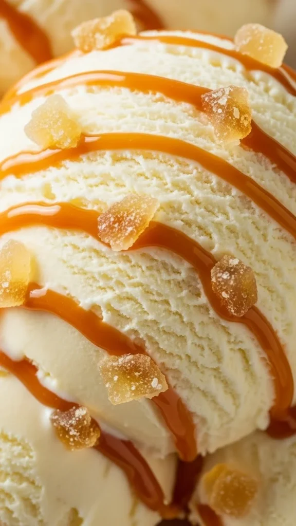Caramel Ginger Ice Cream