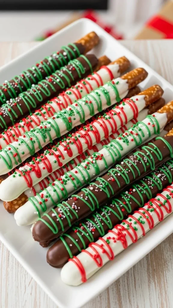 Chocolate-Covered Pretzel Rods