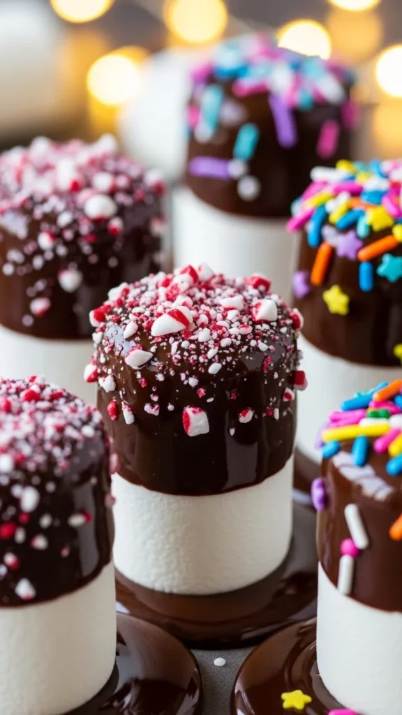 Chocolate-Dipped Marshmallows