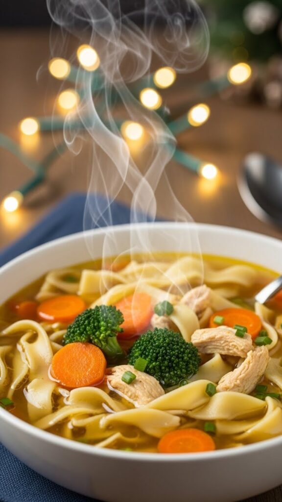Christmas Chicken Noodle Soup