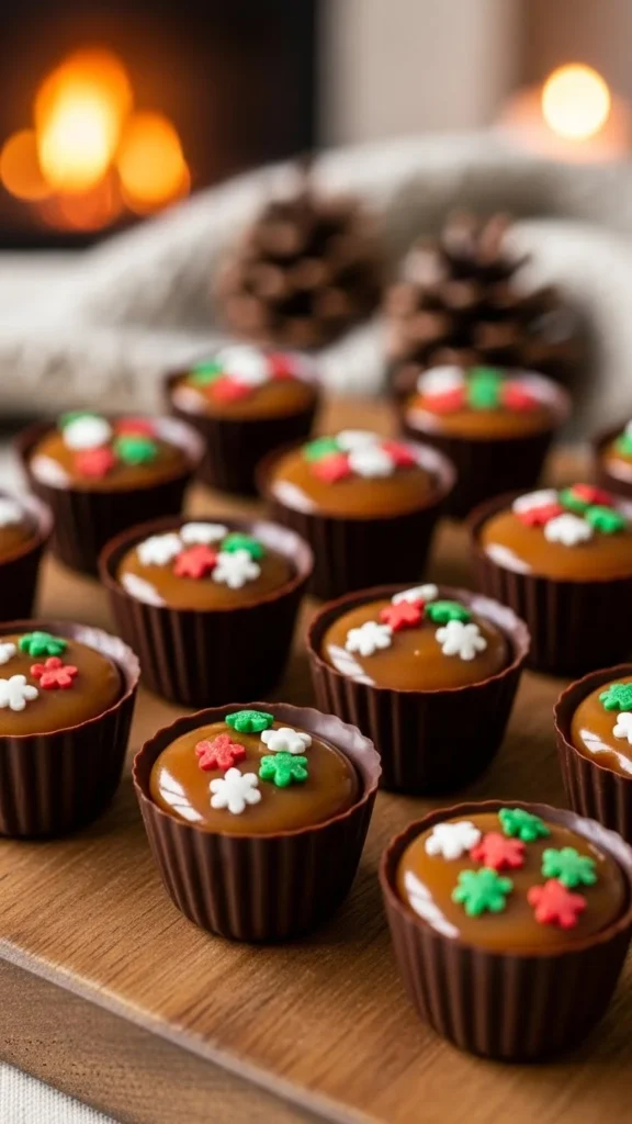 Christmas Chocolate Caramel Bites