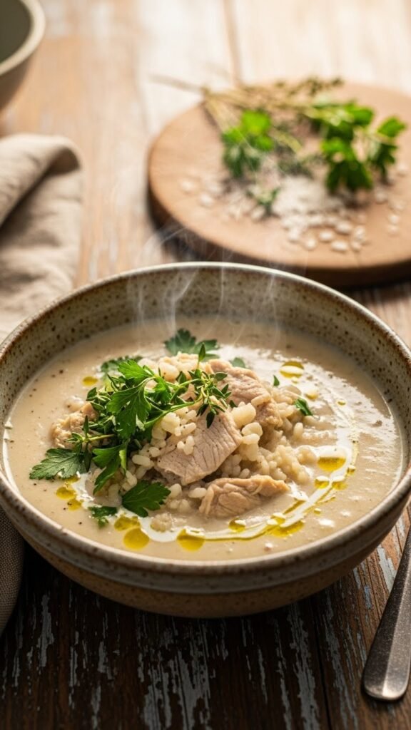 Creamy Turkey and Rice Soup
