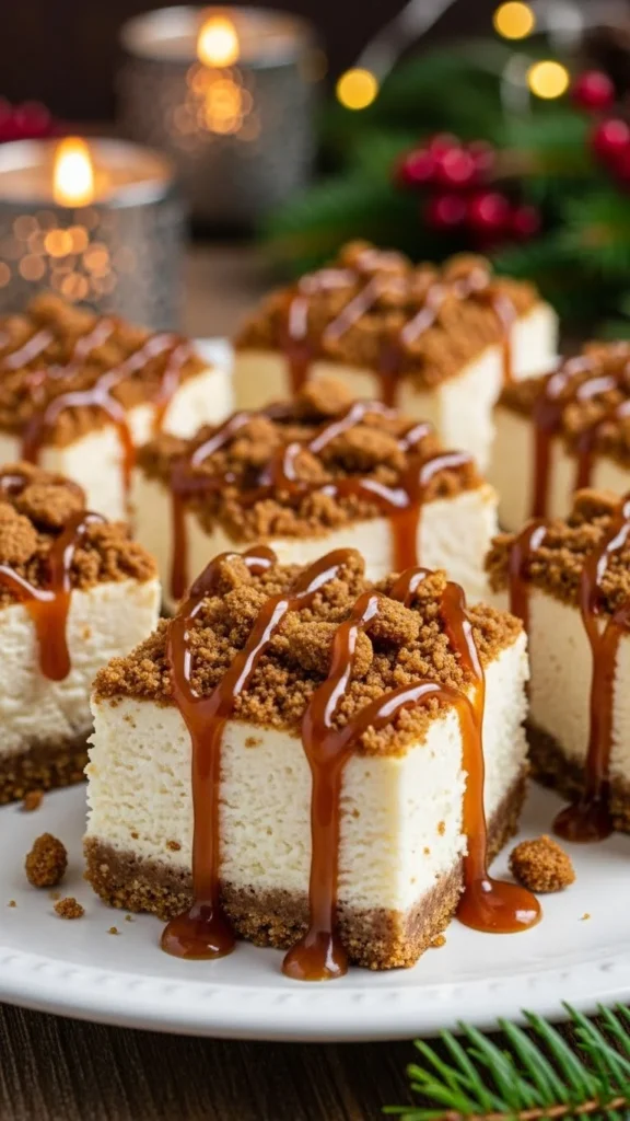 Gingerbread Cheesecake Bars