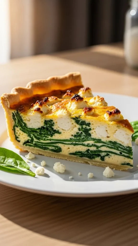 Gluten-Free Spinach Feta Quiche