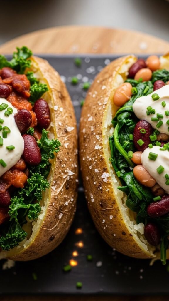 Vegan Loaded Baked Potatoes