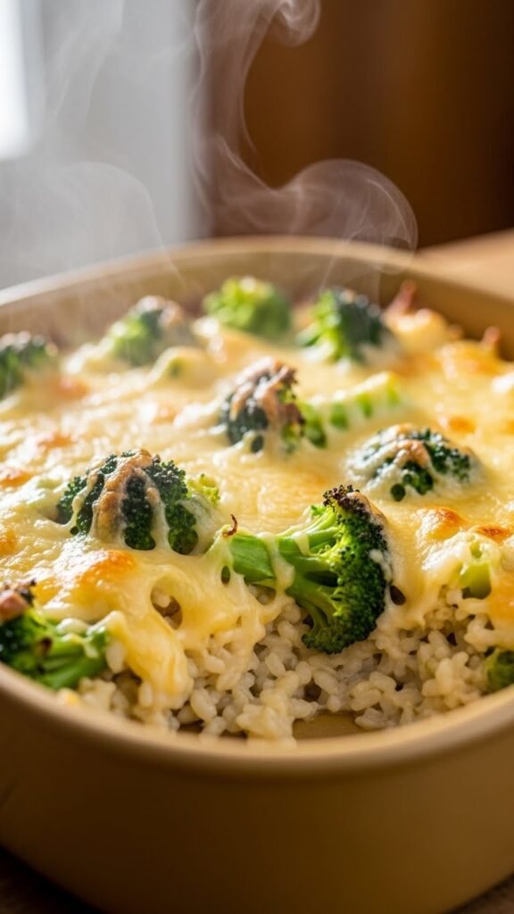 Cheesy Broccoli and Rice Casserole