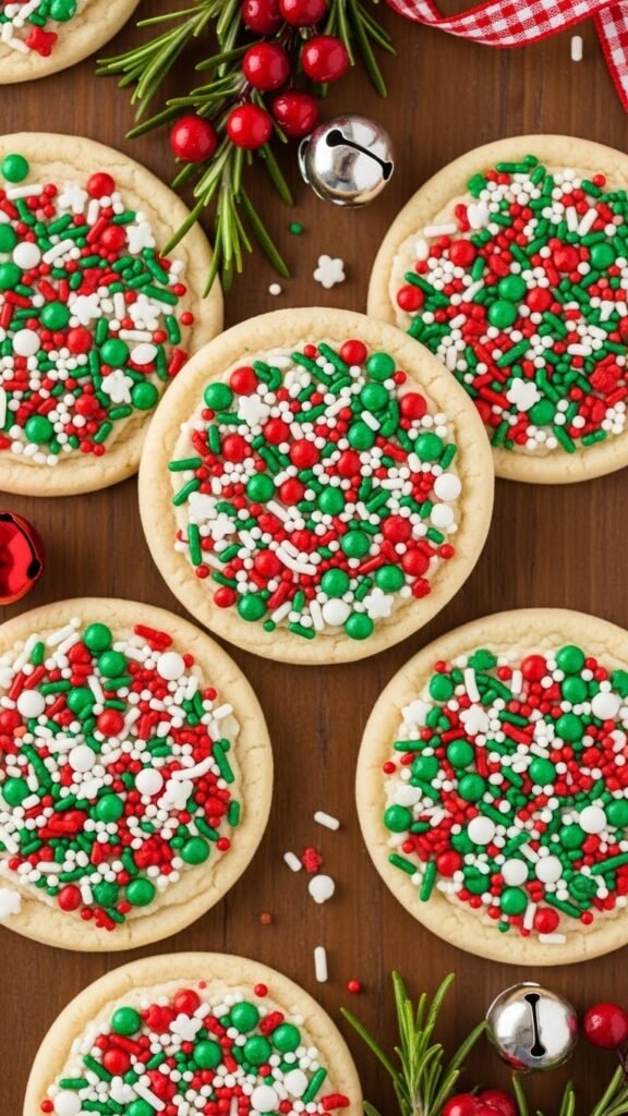 Holiday Sprinkle Sugar Cookies