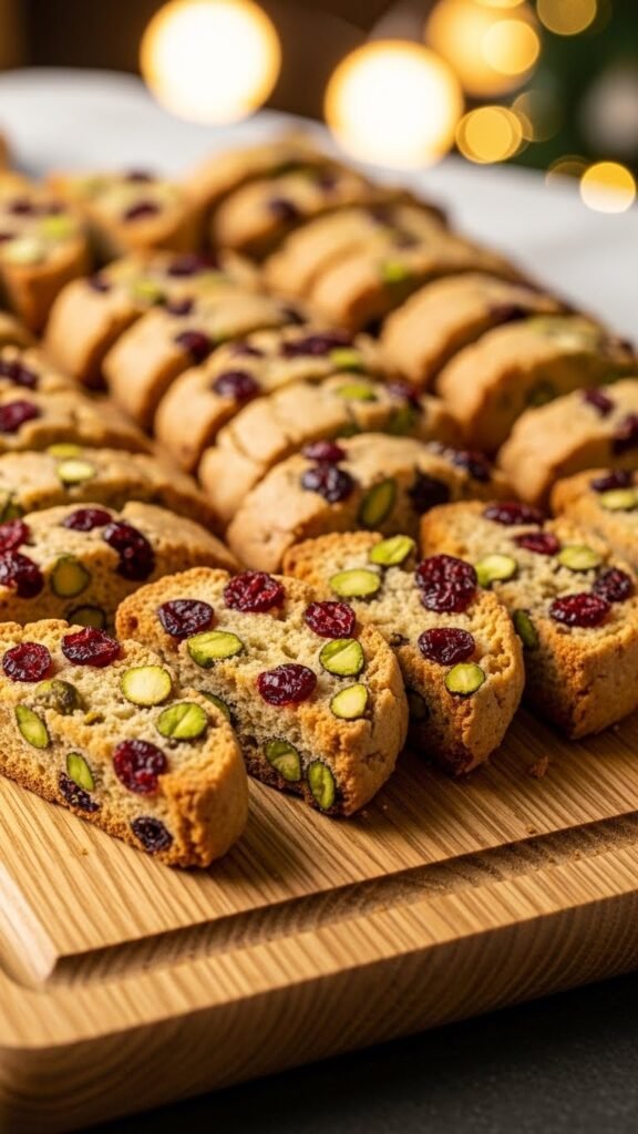 Pistachio Cranberry Biscotti
