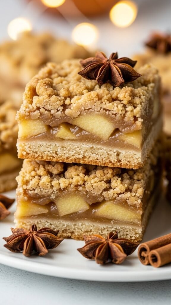 Caramel Apple Crumble Bars
