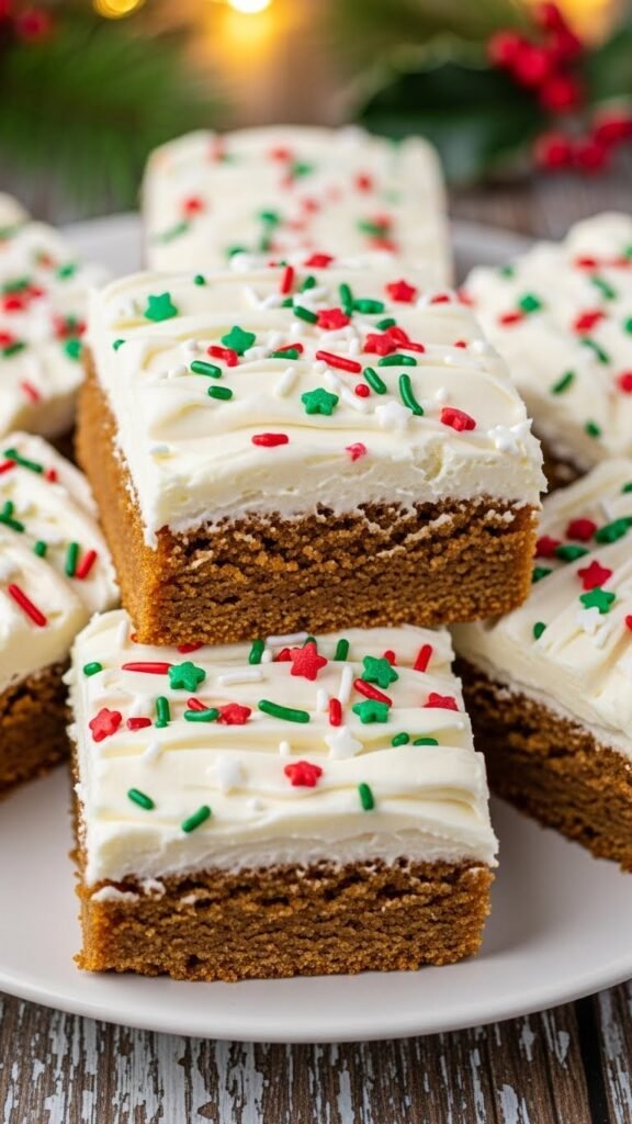 Frosted Gingerbread Bars