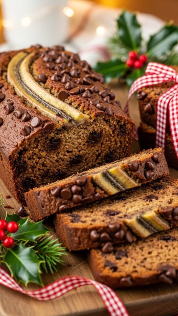  Holiday Chocolate Chip Banana Bread
