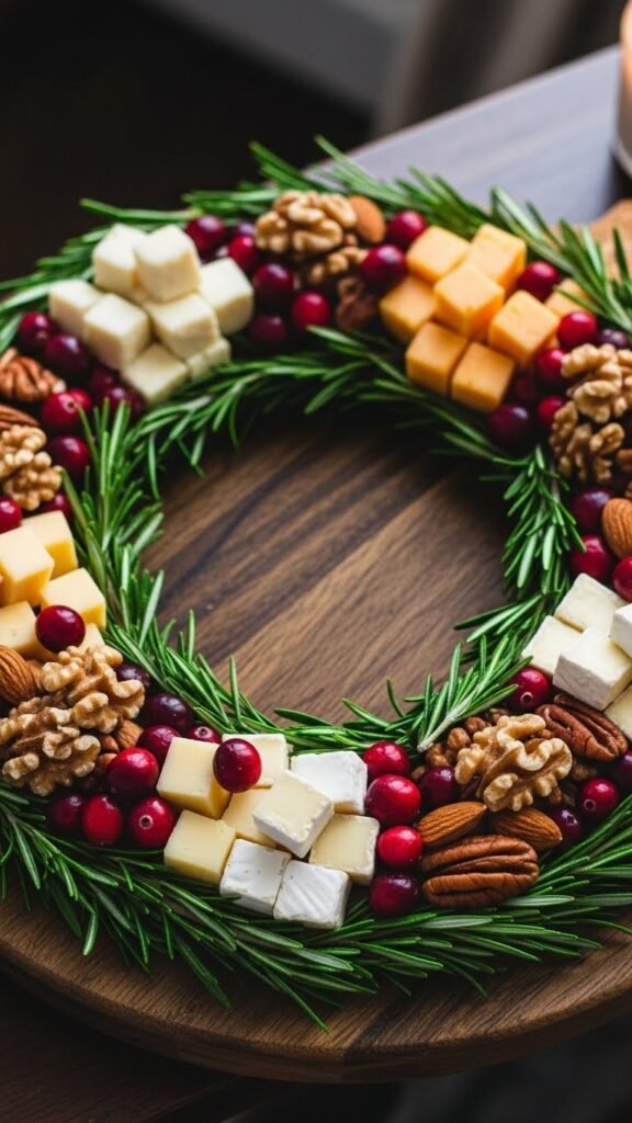 Rosemary Wreath Cheese Board