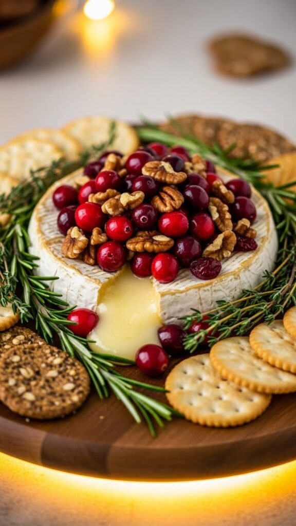 Cranberry Brie Holiday Board