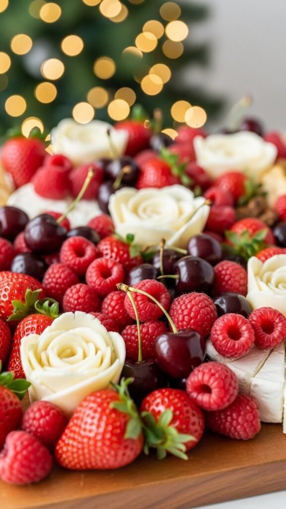 Festive Red Fruit Board