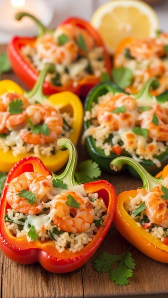 Shrimp-Stuffed Bell Peppers