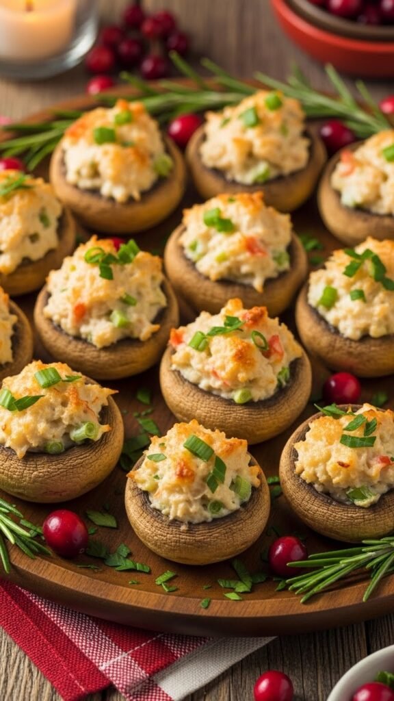 Crab-Stuffed Mushrooms