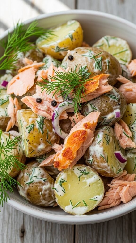 Salmon and Dill Potato Salad