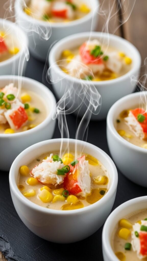 Crab and Corn Chowder Cups