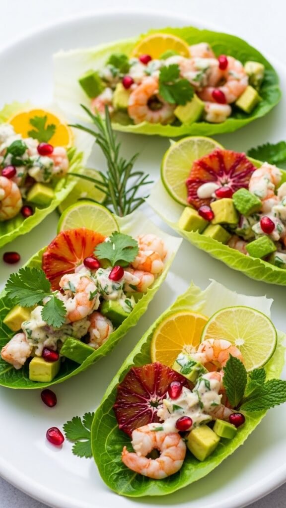 Shrimp and Avocado Salad Cups