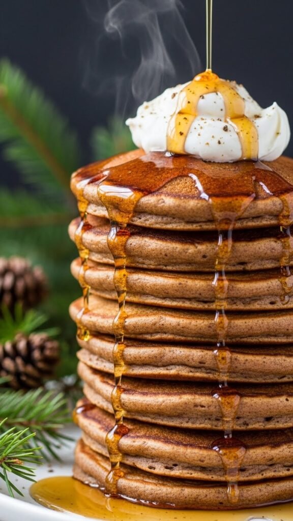 Fluffy Gingerbread Pancakes