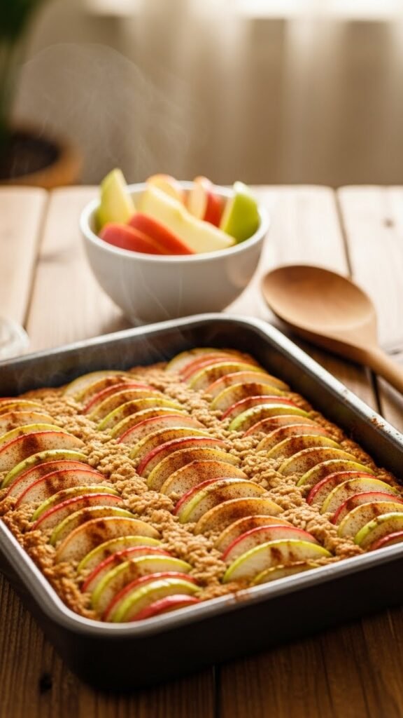  Apple Cinnamon Oatmeal Bake