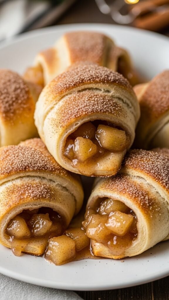 Apple Pie Stuffed Crescent Rolls