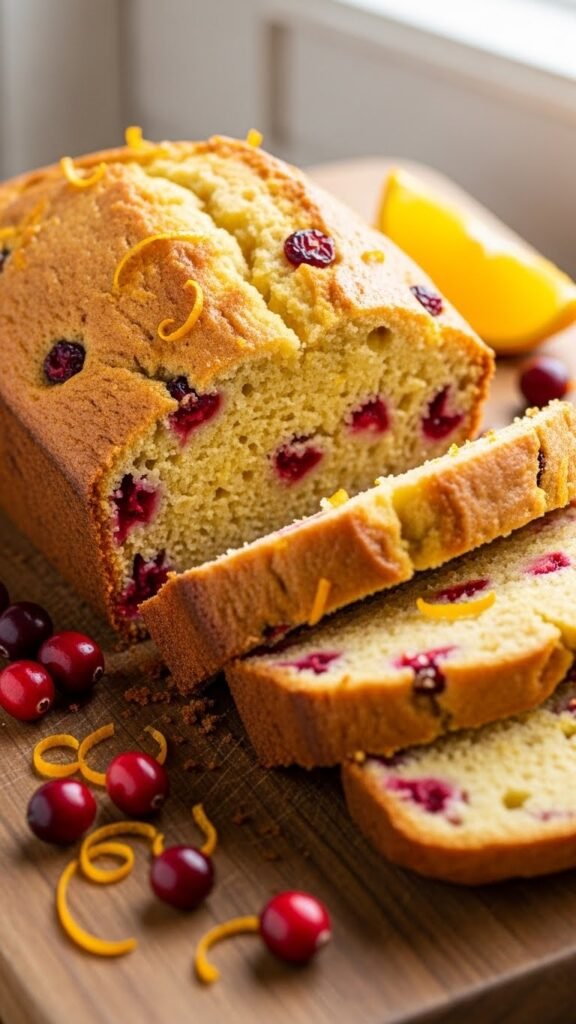 Classic Christmas Cranberry Orange Bread