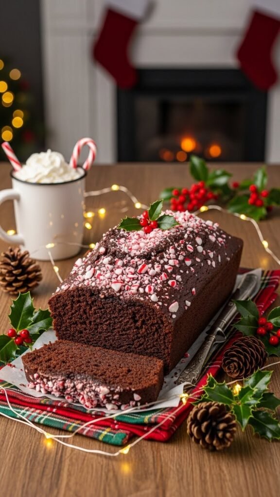 Chocolate Peppermint Christmas Bread