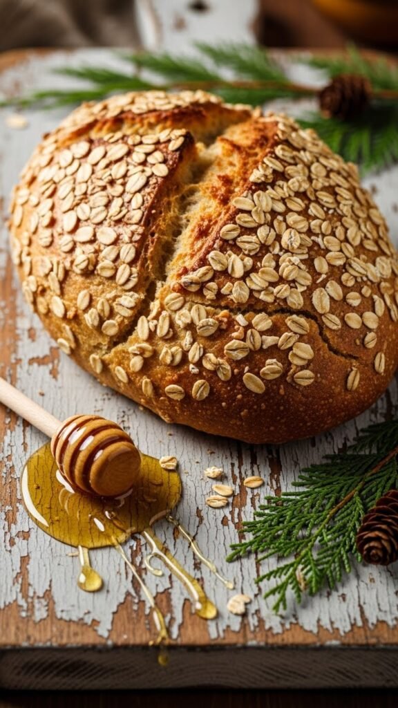 Holiday Honey Oat Bread