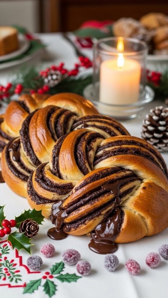 Christmas Chocolate Babka