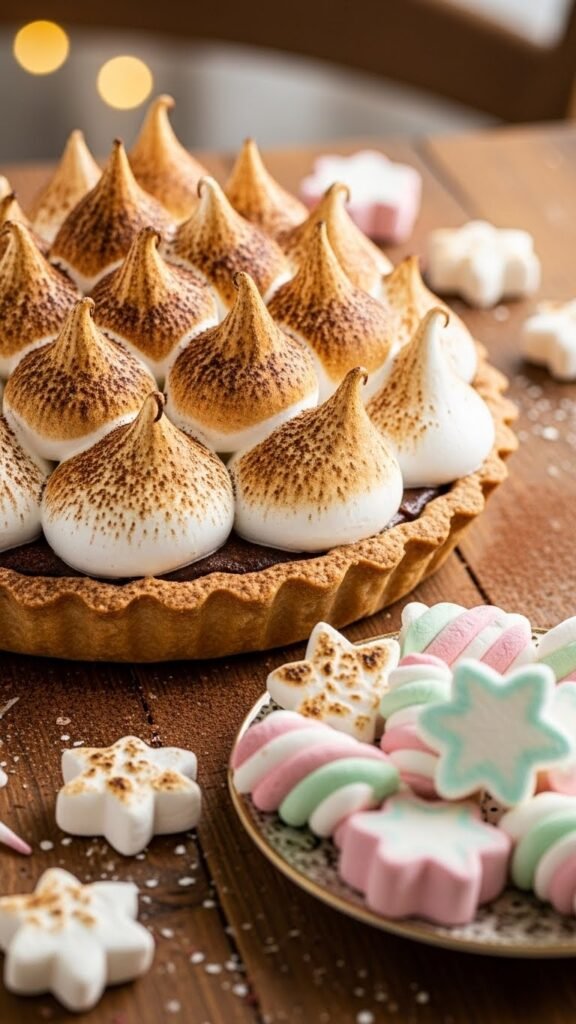 Hot Cocoa Meringue Pie