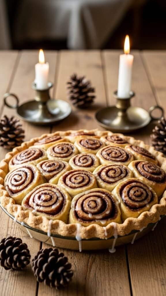 Cinnamon Roll Pie
